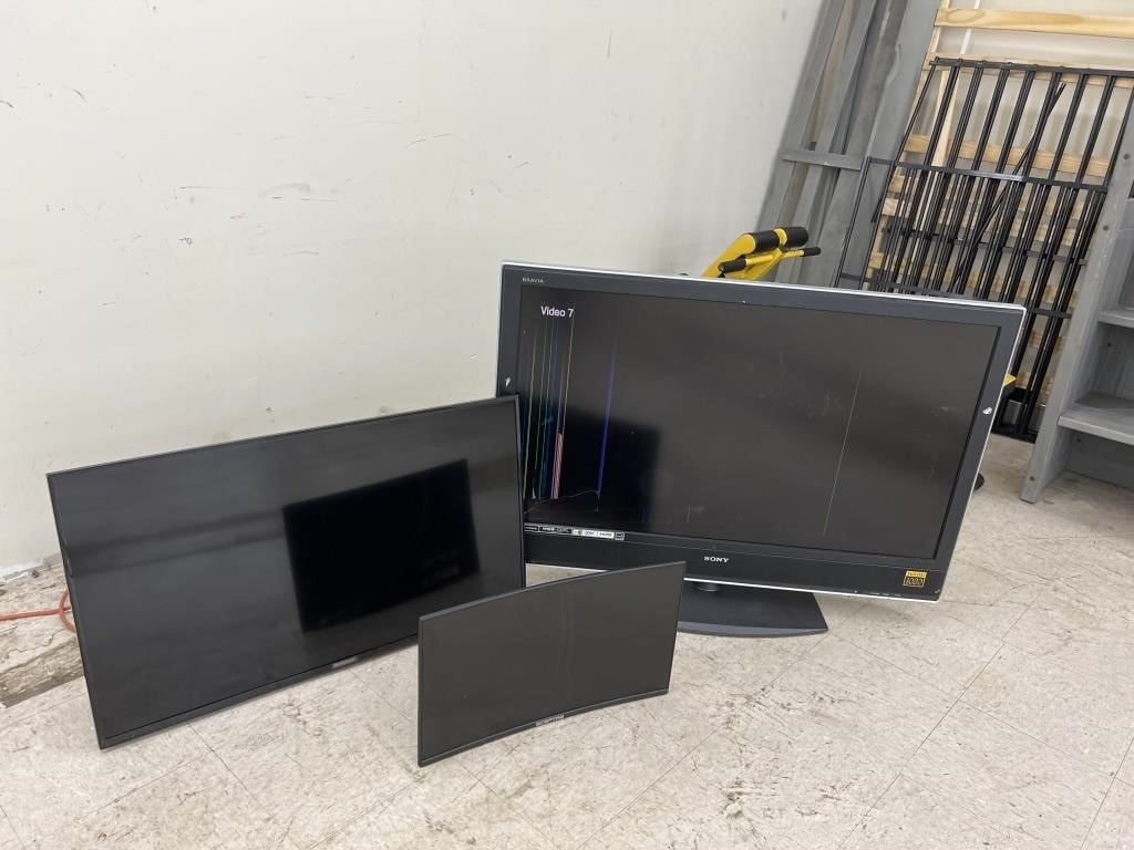 3 TV’s 46" / 40” / 24” (no power cord on 24”)
