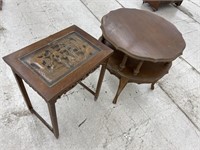 Round End Table & Deco Table