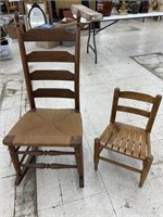 Vintage Rocker & Childs Chair