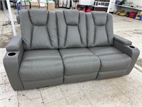 Gray Reclining Sofa