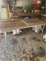 Metal folding table 6 ft x2.5 ft