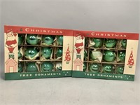 Antique Green Christmas Ornaments