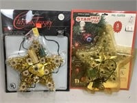 Two Lighted Tree Tops in Original Packaging