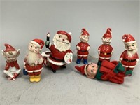 Santa Claus Figurines and Elves