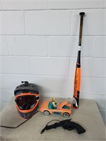Helmet barbie clock radio easton bat gaming gun