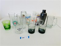 Souvenir Glasses & Bar Related Items