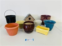 Flower Pots, Planters & Birdhouse