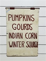 Double Sided Painted Wooden Produce Sign