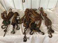 Collection of Ropes and Pulleys