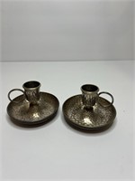 Silverplate Candle Holders