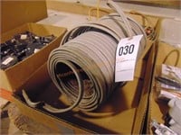 COIL OF NEW ELECTRIC WIRE AND DROP CORDS