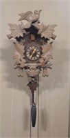 Cuckoo clock. Missing one weight. 11ins