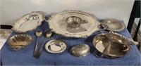 975 and other silver plated serving dishes.