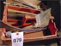TOOL CARRIER WITH HAMMER, PRY BAR & SCRAPERS