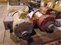 2 USED ELECTRIC MOTORS BROWN AND GRAY