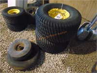 LARGER PR MOWER TIRES AND WHEEL BARROW TIRES