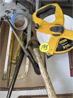 200 Foot Tape & Misc. Tools