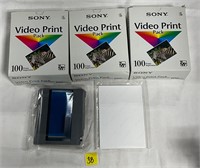 Vtg Sony NIB Video Print Packs