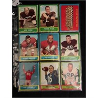 (54) 1963 Topps Football Cards Nice Condition