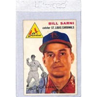 1954 Topps Bill Sarni Rookie Tape On Back