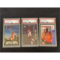 Three Psa 9 Graded 1993 Michael Jordan Cards