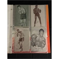 (16) Vintage Boxing Exhibit Cards