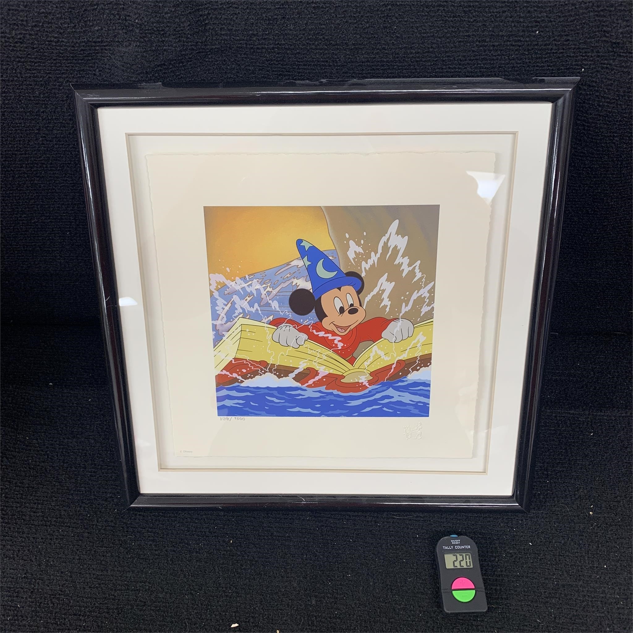 Sorcerer Mickey Serigraph Fantasia Disney Rare