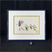 Donald Duck, Huey, Duey, Luey Framed Cel