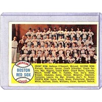 Crease Free 1958 Topps Red Sox Team Card