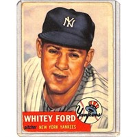 Lower Grade 1953 Topps Whitey Ford Crease Free