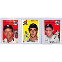 (3)1954 Topps Baseball Cards Higher Grade