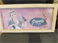 Vintage Grapette Sign (cardbord)