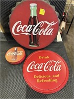 3 Pieces of Coca Cola Advertising