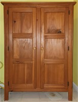 Wood Pie Safe Pantry Cabinet Raised Panel Doors