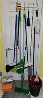 Large Lot of Mops Swiffer Spin Bucket