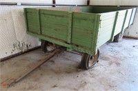 WOOD HAY TRAILER 13.75' LONG X 7' WIDE X 26" TALL