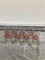 8 - 1976 Reds World Series Glasses w/ Signatures