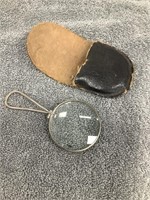 Vintage Magnifying Glass in Pouch