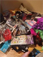Large Box of New Halloween costumes and Accessorie