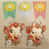 1950s Elsie The Borden Cow Banner Flags  & Signs