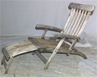 Vintage Teakwood Folding Lounge Chair