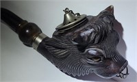 Antique Carved "Bullshead" Pipe
