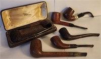 Lot of 7 Antique / Vintage Brierwood Smoking Pipes