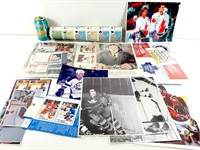 Collection mixte de hockey dont une photo signée