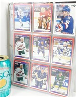 Collection 150 cartes de hockey avec feuilles