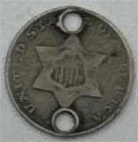 (MN) Silver 3 Cent Piece Trimes