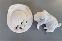 Vitg Bonnet Wall Planter Ceramic Bunny Resale $30.