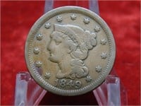 1849 US large Liberty head cent