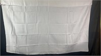 Cream Damask Table Cloth 64” by 84” Good
