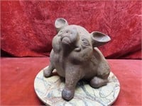 Cast iron Pig décor figure.